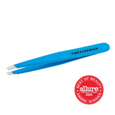 Blue Jewel Slant Tweezer