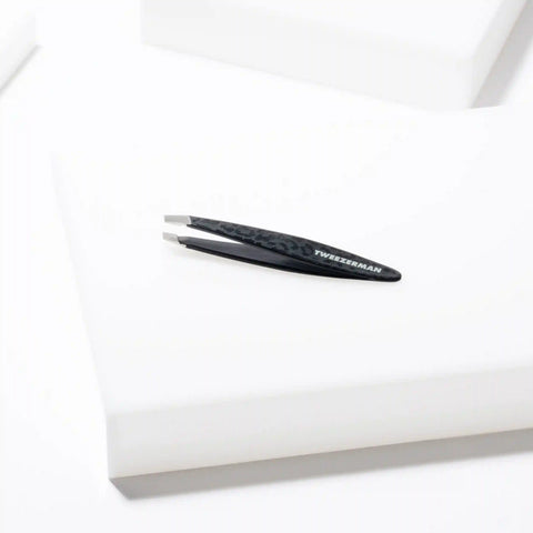 Black Leopard Mini Slant Tweezer