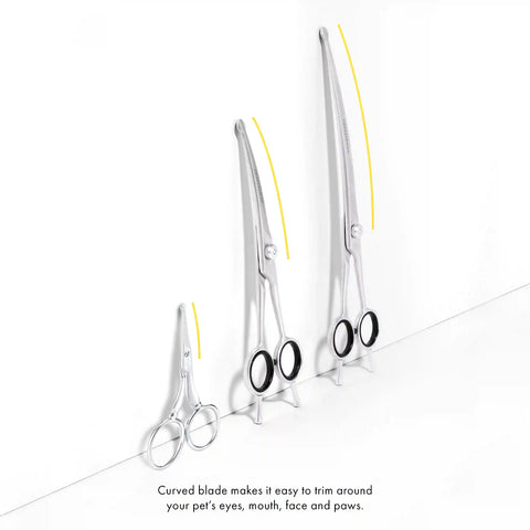 Curved Grooming Shears 9"