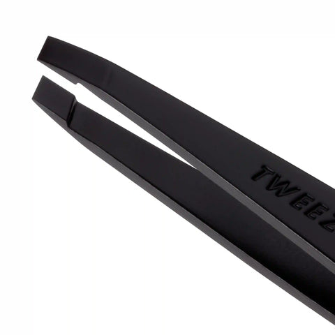Black Matte Slant Tweezer